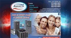 Desktop Screenshot of andersonheating-air.com